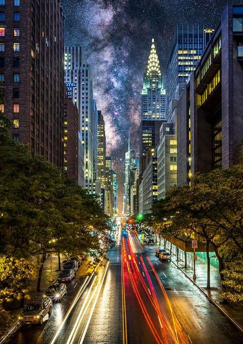 Glasschilderij New York City | 688, Huis en Inrichting, Woonaccessoires | Overige, Nieuw, Ophalen of Verzenden