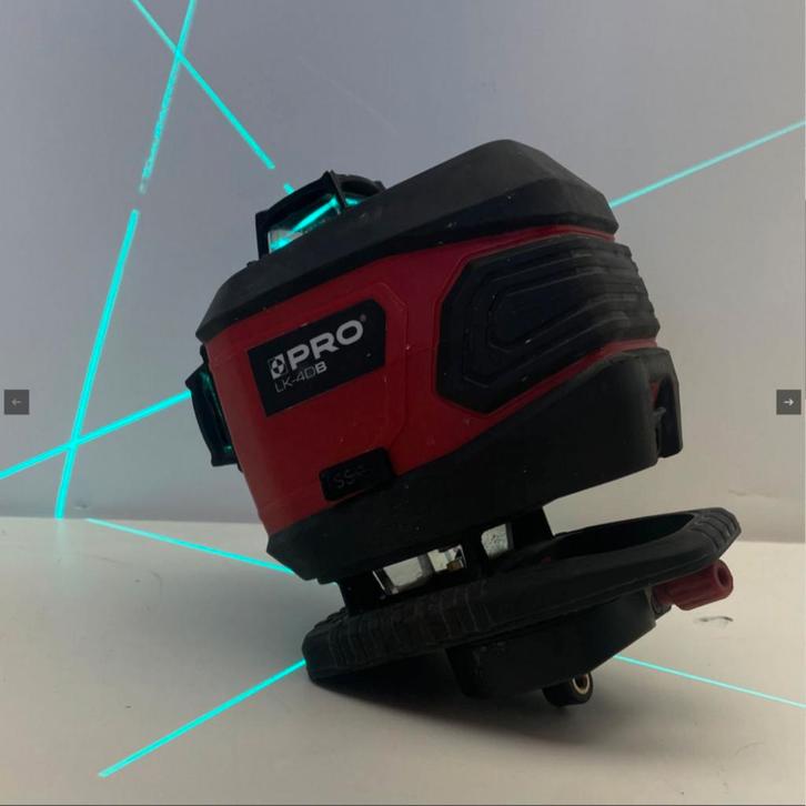 PRO LK-4DB Multi-Line Laser Set | Nette Staat, Doe-het-zelf en Verbouw, Meetapparatuur, Nieuw, Ophalen of Verzenden