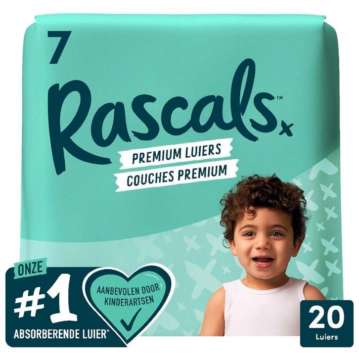 Rascals Maat 7 Premium Luiers, Kinderen en Baby's, Overige Kinderen en Baby's, Nieuw, Verzenden