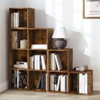 Boekenrek met 10 Open Vakken – Houten Wandkast, Huis en Inrichting, Verzenden, Nieuw