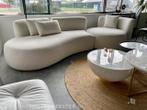 Luxe Lounge bank in ivoor witte bouclé stof By Italia, Iv
