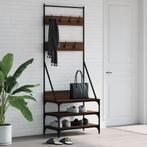 vidaXL Kledingrek met schoenenrek 70x40x184 cm bruin, Kleding | Dames, Kledingrekken, Verzenden, Nieuw