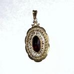 Hanger - 14 karaat Geel goud Granaat, Sieraden, Tassen en Uiterlijk, Antieke sieraden