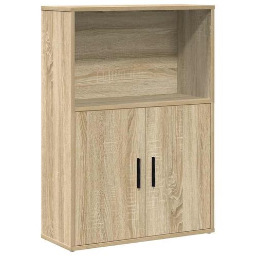vidaXL Boekenkast 60x24x85 cm bewerkt hout sonoma, Huis en Inrichting, Kasten | Boekenkasten, Nieuw, Overige houtsoorten, Verzenden