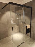 Inloopdouche 140cm DUKA Libero 5000 schuifbaar zwart - 0004, Ophalen, Nieuw, Glas