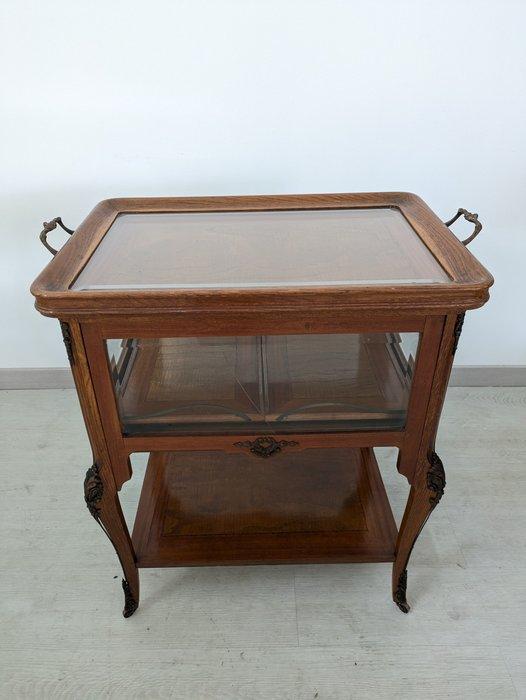 Manifattura Italiana - Serveerwagen - Glas, Hout -, Antiek en Kunst, Curiosa en Brocante