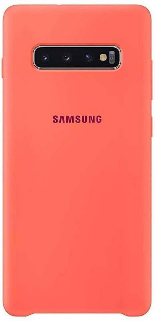 Samsung Silicone Cover- voor Samsung Galaxy S10 Plus - Roze, Telecommunicatie, Mobiele telefoons | Hoesjes en Frontjes | Overige merken