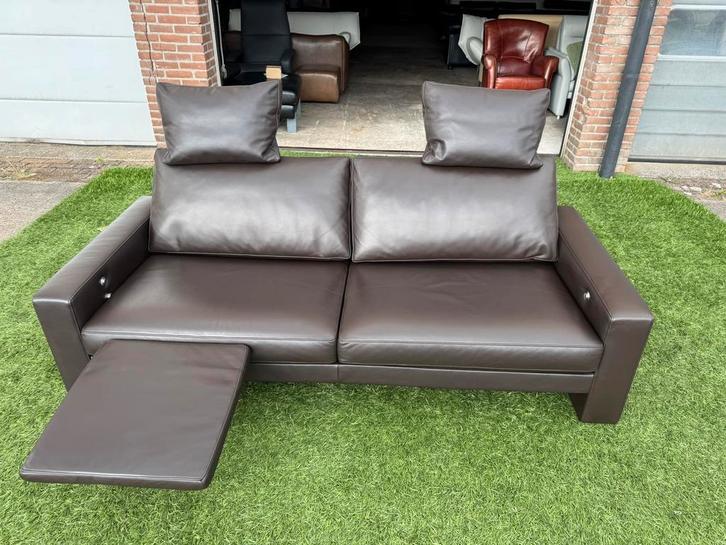 FSM Clarus bank design bankstel bruin leer 2,5 zetel De Sede, Huis en Inrichting, Banken | Bankstellen, Rechte bank, Zo goed als nieuw