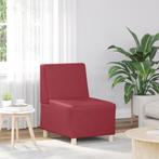 vidaXL Sofa Stoel Wijnrood 55 x 74 x 82 cm Kunstleer, Verzenden, Nieuw, Leer, Minder dan 150 cm
