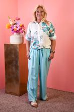 Basic linnen broek turquoise, Ophalen of Verzenden, Nieuw