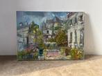 European school (XX) - Jardin urbain au crépuscule