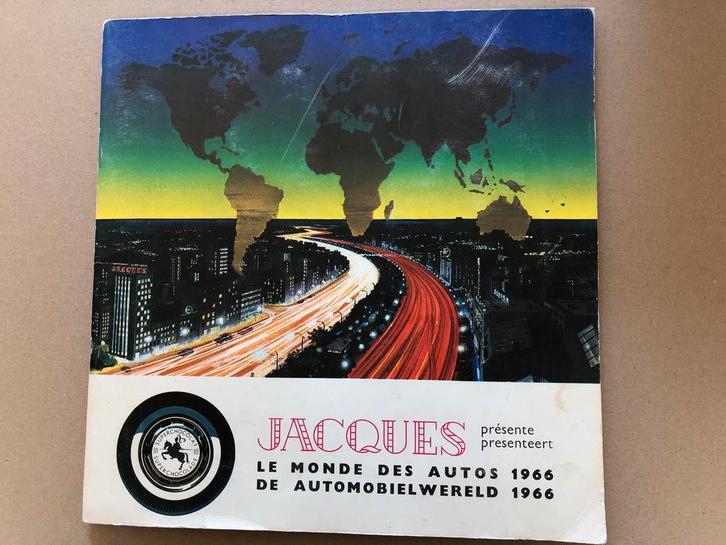 Plakplaatjes-Album - De Automobielwereld 1966, Boeken, Prentenboeken en Plaatjesalbums, Plaatjesalbum, Gelezen, Ophalen of Verzenden