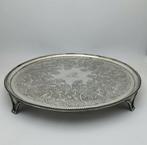 John Lambe - Schotel - George III carved silver plate - .925, Antiek en Kunst