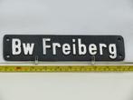 Lokschild Bw Freiberg (Spoorwegen 1:1), Verzamelen, Spoorwegen en Tramwegen, Ophalen of Verzenden, Gebruikt, Overige typen