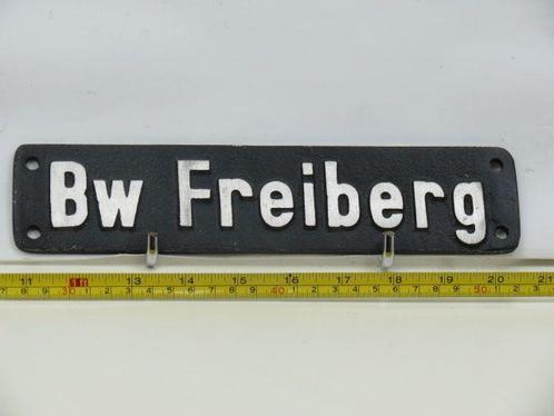 Lokschild Bw Freiberg (Spoorwegen 1:1), Verzamelen, Spoorwegen en Tramwegen, Overige typen, Gebruikt, Ophalen of Verzenden