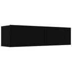 VidaXL TV meubel, zwart, B x D x H 120 x 30 x 30 cm, Ophalen, Nieuw