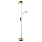 Moderne Messing leeslamp Salvador, 2 warm witte lampjes, met, Huis en Inrichting, Lampen | Vloerlampen, Nieuw, Ophalen of Verzenden