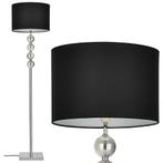 Vloerlamp staande lamp 155 cm Spheridern chroom en zwart, Huis en Inrichting, Lampen | Vloerlampen, Verzenden, Nieuw