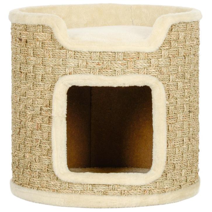 Kattentoren - Kattenhuisje - Klimboom - Khaki, Dieren en Toebehoren, Katten-accessoires, Nieuw, Ophalen of Verzenden