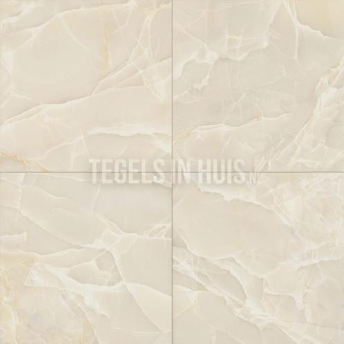 Vloertegel / wandtegel onix marmer zand sable gepolijst, Doe-het-zelf en Verbouw, Tegels, Vloertegels, Nieuw, 10 m² of meer, Keramiek