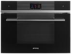 SMEG SF4104WVCPN Stoomoven 41L Wifi Zwart inbouw 45cm A+, Witgoed en Apparatuur, Nieuw, 45 tot 60 cm, Stoom, Inbouw