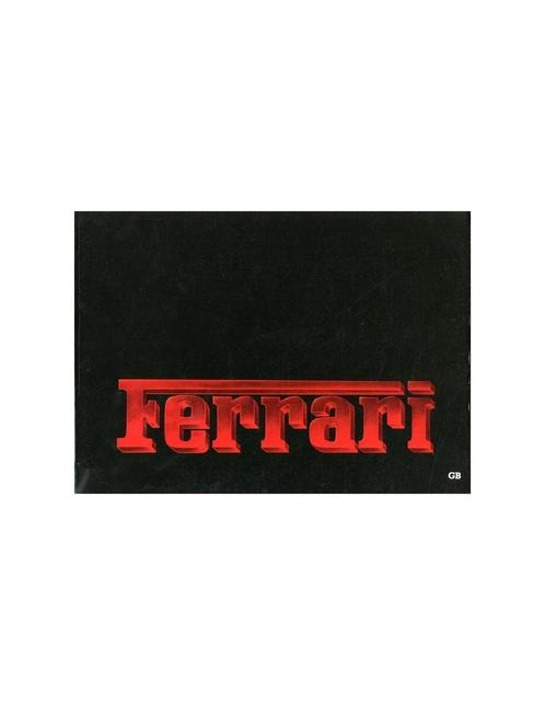 1984 FERRARI PROGRAMMA PERSMAP ENGELS 325/84, Boeken, Auto's | Folders en Tijdschriften, Ferrari