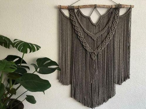 Macramé Wandkleed XL Begonvil , muur hanger, macrame touw,, Huis en Inrichting, Woonaccessoires | Overige, Nieuw, Verzenden