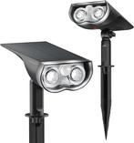 Solar Buitenlamp met Sensor – 2 Stuks - Waterdicht - 6500K, Huis en Inrichting, Verzenden, Nieuw