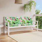 vidaXL Tuinbankkussens 2 st 200x50x7 cm stof meerkleurig, Huis en Inrichting, Woonaccessoires | Kussens, Verzenden, Nieuw