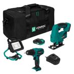 Gereedschapsset VPower 20V – 2.0Ah | Incl. 2 machines,, Doe-het-zelf en Verbouw, Gereedschap | Machine-onderdelen en Toebehoren