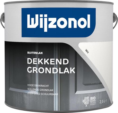 Wijzonol Dekkend Grondlak Wit 2,5 liter, Doe-het-zelf en Verbouw, Verf, Beits en Lak, Nieuw, Ophalen of Verzenden