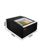 GGM Gastro | Tafel-ijsvitrine - 670mm - statische koeling -, Verzenden, Nieuw in verpakking