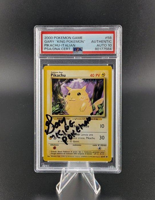 Pokémon - 1 Graded card - Base Set Pikachu - Gary King, Hobby en Vrije tijd, Verzamelkaartspellen | Pokémon