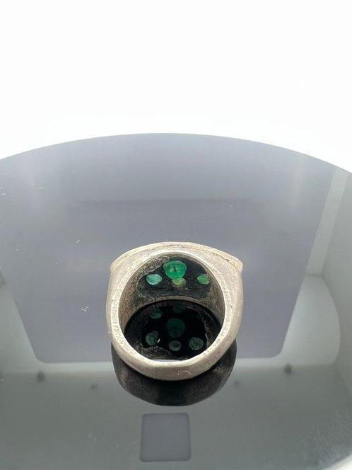 Zonder Minimumprijs - Ring Zilver Smaragd, Sieraden, Tassen en Uiterlijk, Ringen