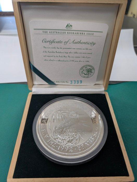 Australië. 30 Dollars 1992, 1 Kg, Kookaburra, Postzegels en Munten, Munten | Europa | Niet-Euromunten
