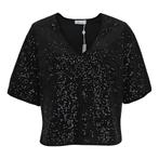 Princess goes Hollywood • fluwelen pailletten shirt • 36, Kleding | Dames, Tops, Princess goes Hollywood, Verzenden, Zwart, Nieuw