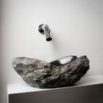 Waskom Loutro Kev B Rechthoek 25x12x10 cm Natuursteen Black, Ophalen of Verzenden, Nieuw, Overige typen