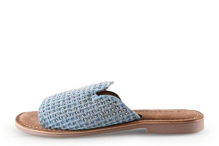 Lazamani slippers in maat 39 Blauw | 15% korting, Kleding | Dames, Schoenen, Blauw, Zo goed als nieuw, Slippers, Verzenden
