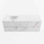 MONDIAZ VICA 140cm badmeubel onderkast Carrara 4 lades., Ophalen of Verzenden, Nieuw, Bad