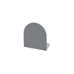 Vloerplaat antraciet staal halfrond 1200x1000mm, Huis en Inrichting, Kachels, Ophalen of Verzenden