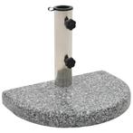 vidaXL Parasolvoet gebogen 10 kg graniet grijs, Verzenden, Nieuw, Minder dan 1 meter, Parasolvoet