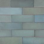 Handvorm wandtegel 6,5x20 licht blauw random mat wandtegel, Nieuw, Ophalen of Verzenden, 10 m² of meer, Wandtegels