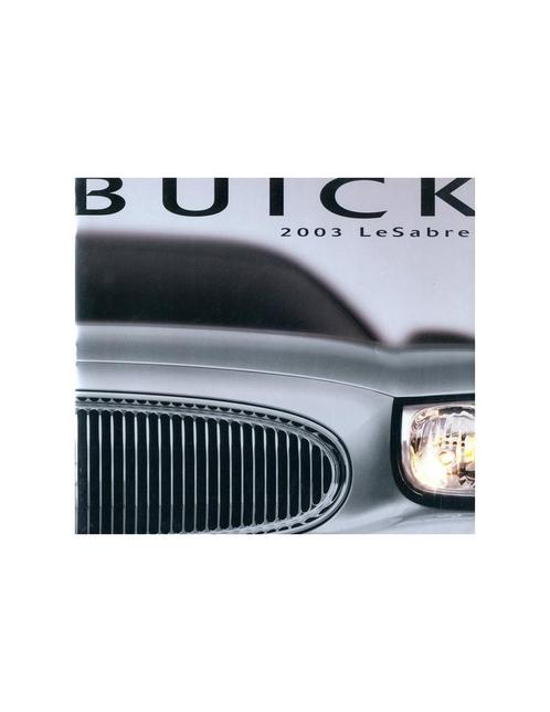 2003 BUICK LESABRE BROCHURE ENGELS, Boeken, Auto's | Folders en Tijdschriften