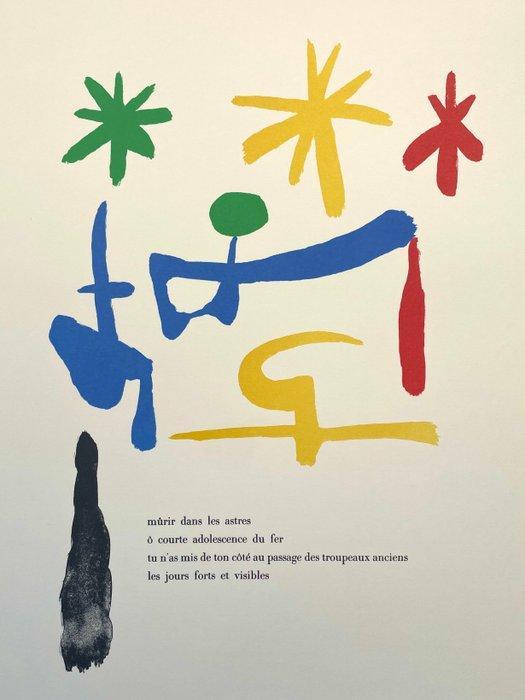 Joan Miro (1893-1983) - Parler Seul - Lithographic licensed, Antiek en Kunst, Kunst | Tekeningen en Foto's