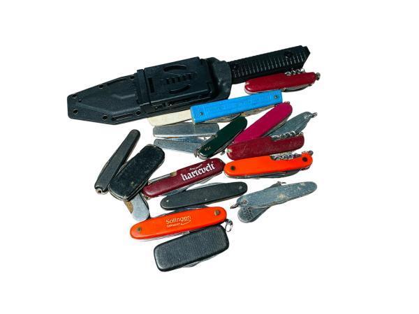 Veiling - Partij Vintage Messen | Solingen, Jacht & Multi-To, Antiek en Kunst, Antiek | Gereedschap en Instrumenten