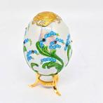 Faberge egg Ei - Fabergé - 22k gilded Romanov crystal carved
