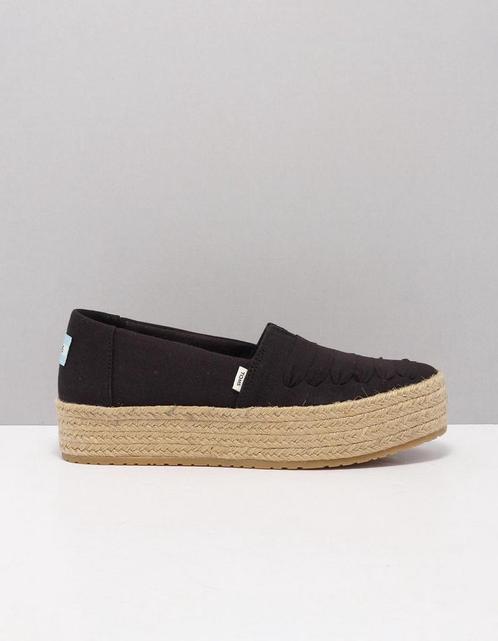 TOMS - Maat 39 - Valencia Dames Espadrilles - Black, Kleding | Dames, Schoenen, Verzenden