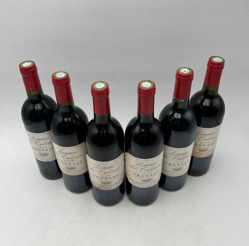1990 Domaine du Calvaire - Fronsac Cru - 6 Flessen (0.75, Verzamelen, Wijnen