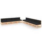 vidaXL 8-delige Loungeset met kussens massief grenenhout, Tuin en Terras, Verzenden, Nieuw, Loungeset