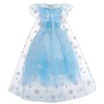 Prinsessenjurk - Blauwe Elsa kristallen jurk, Nieuw, Ophalen of Verzenden